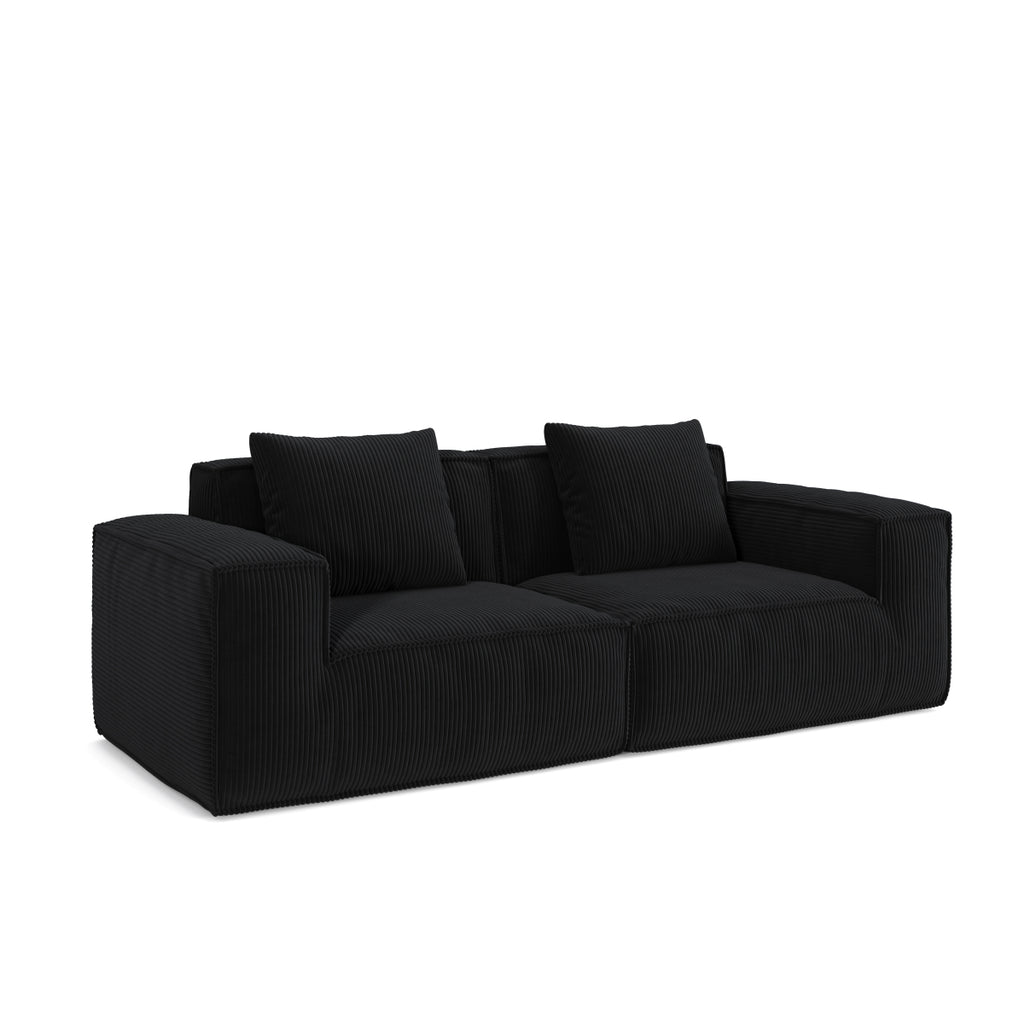 modular sofa can be converted into an oversized sofa bed Free conversion sofa set flexible configuration, soft corduroy cloud velvet fabric two person