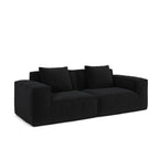 modular sofa can be converted into an oversized sofa bed Free conversion sofa set flexible configuration, soft corduroy cloud velvet fabric two person