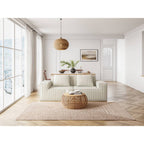 modular sofa can be converted into an oversized sofa bed Free conversion sofa set flexible configuration, soft corduroy cloud velvet fabric two person