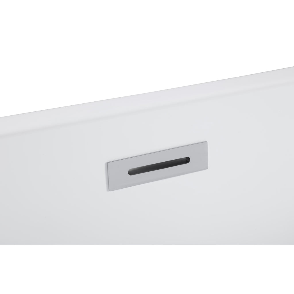 67" Acrylic Freestanding Bathtub-Acrylic Soaking Tubs, Oval Shape Black Freestanding Bathtub With Chrome Overflow and Pop Up Drain,cUPC Certified