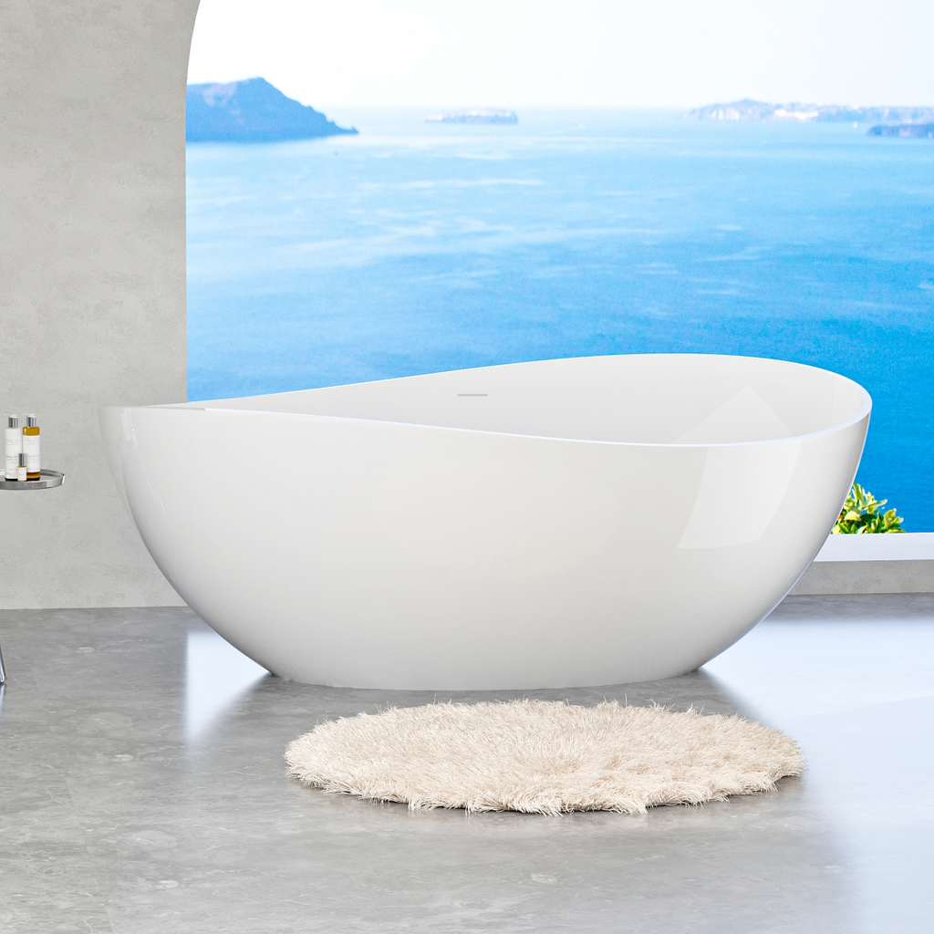 Luxury Stone Resin Soaking Bathtub