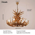 Antler Shape Resin Chandelier for Living Room