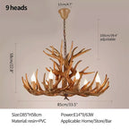 Antler Shape Resin Chandelier for Living Room