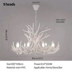 Antler Shape Resin Chandelier for Living Room