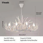 Antler Shape Resin Chandelier for Living Room