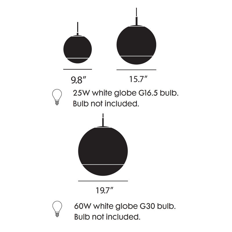 Gold / Medium: 15.7 in diameter Mirror Ball Pendant Light OPEN BOX