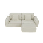 106.3 inch Modern Style Striped Compression sofa for Living Room & Bedroom