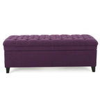 Juliana Storage Ottoman in Purple
