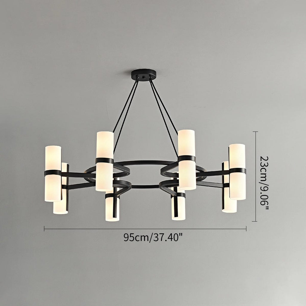 Nordic Creative Multi-Headed Round Chandelier
