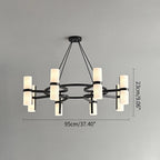 Nordic Creative Multi-Headed Round Chandelier