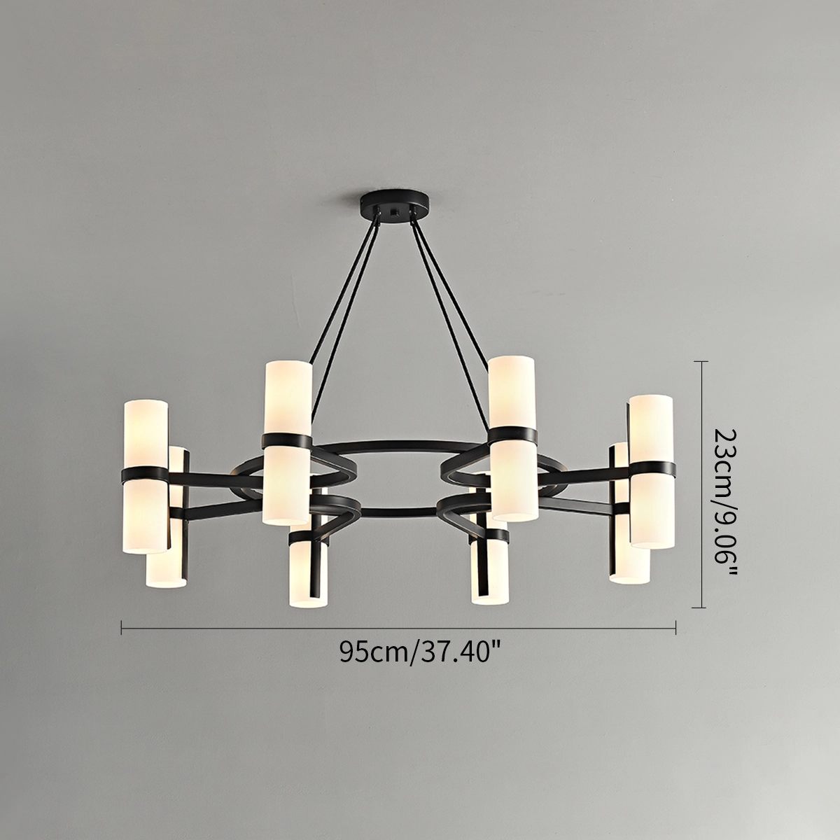 Nordic Creative Multi-Headed Round Chandelier