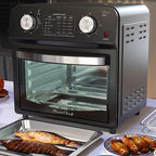 12.5 Quart 7-in-1 1500W Convection Toaster Oven Stainless Steel Black