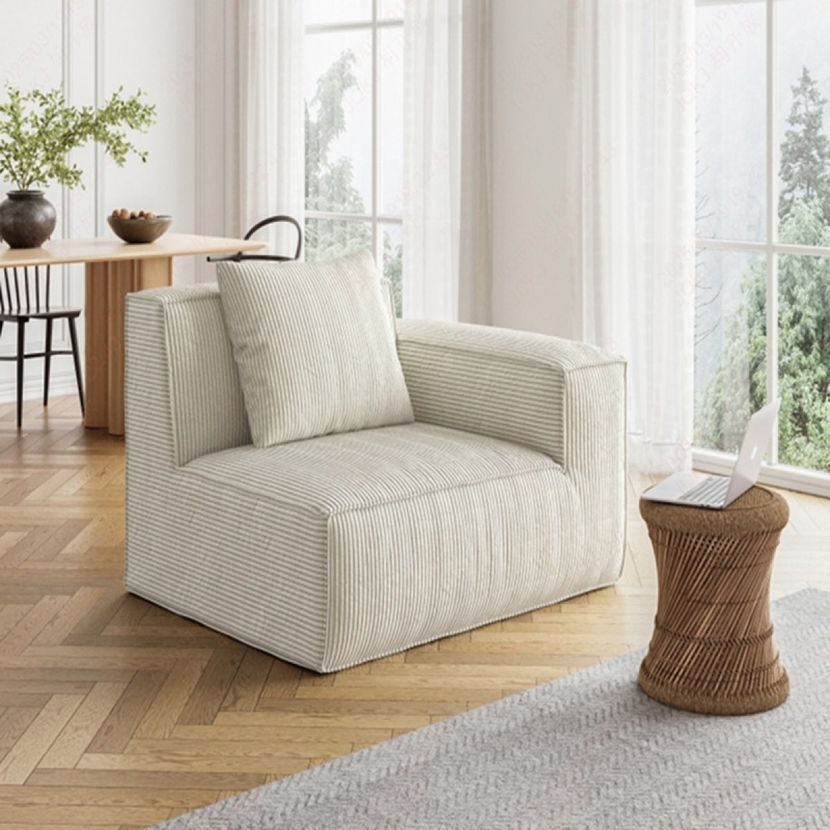 Belfin Modular Sectional Sofa, Convertible Tofu Block Sofa Floor Sofa Bed Armrest Comfy Sofa Bed Compressed Sofa Compression Sofa for Living Room