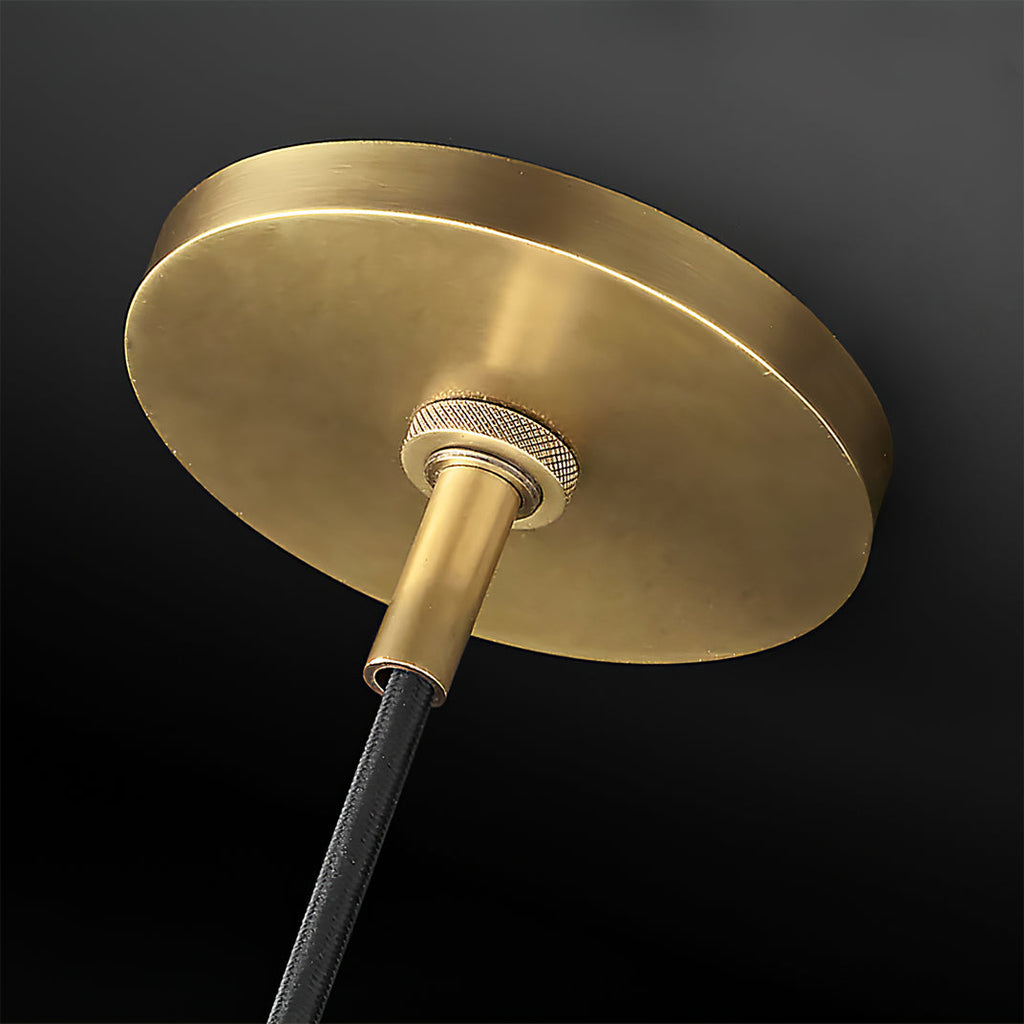 Armed Brass Pendant Lamp