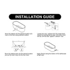 43" Acrylic Freestanding Bathtub with seat: Spacious rectangle Shape, Gloss White Finish, Chrome Overflow & Pop-Up Drain