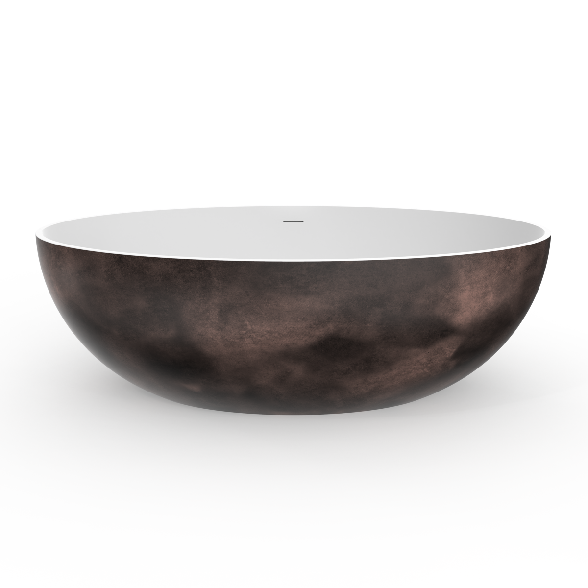 67 inch freestanding solid surface soaking bathtub for bathroom