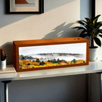 Healing Forest LED Light Painting - Nordic Wooden Frame Light Box Art