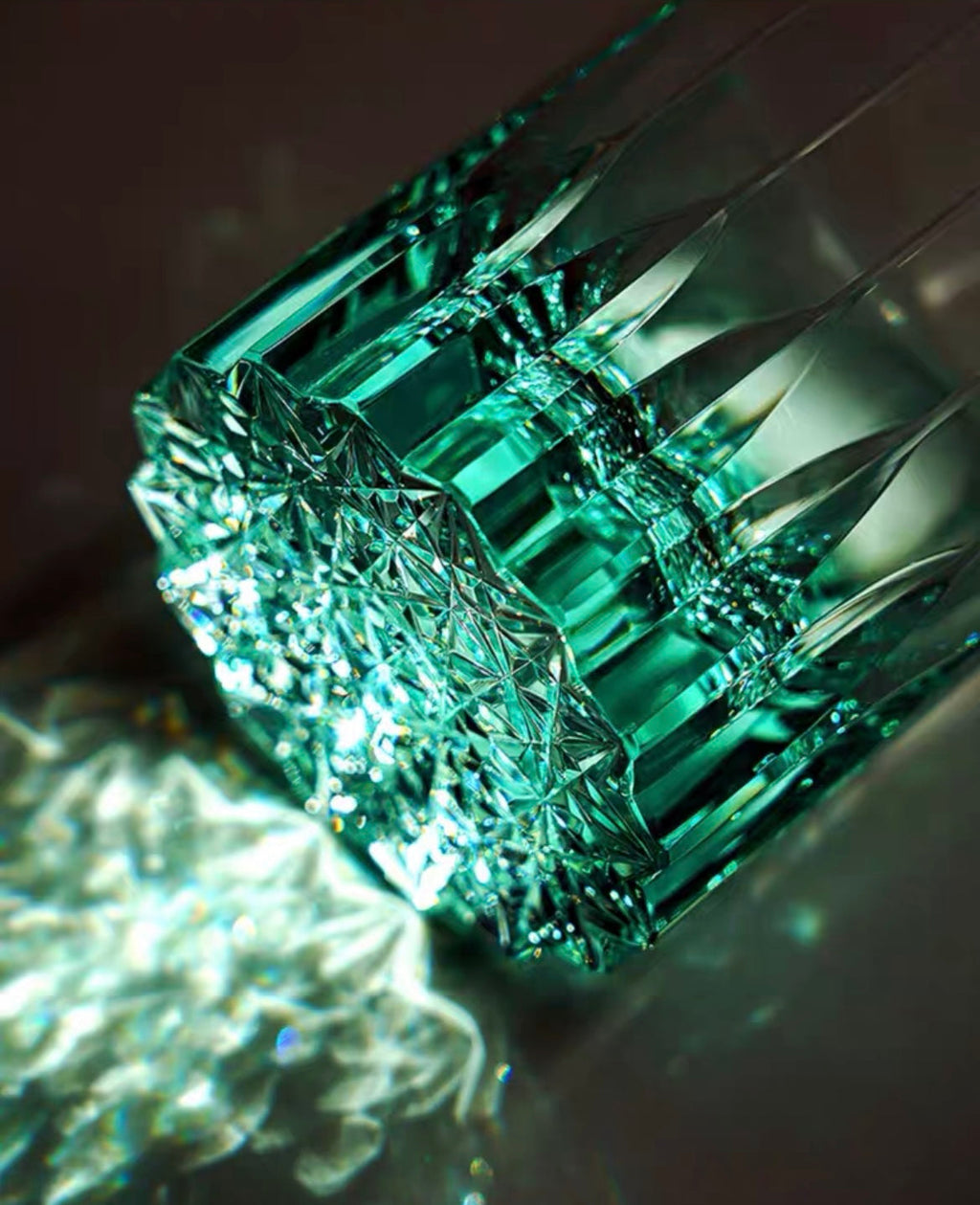 Edo Kiriko Starburst Crystal Whiskey Glass