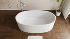 Luxury 65" Matte White Bathtub