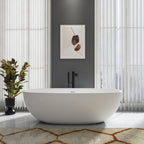 71 inch freestanding solid surface soaking bathtub for bathroom