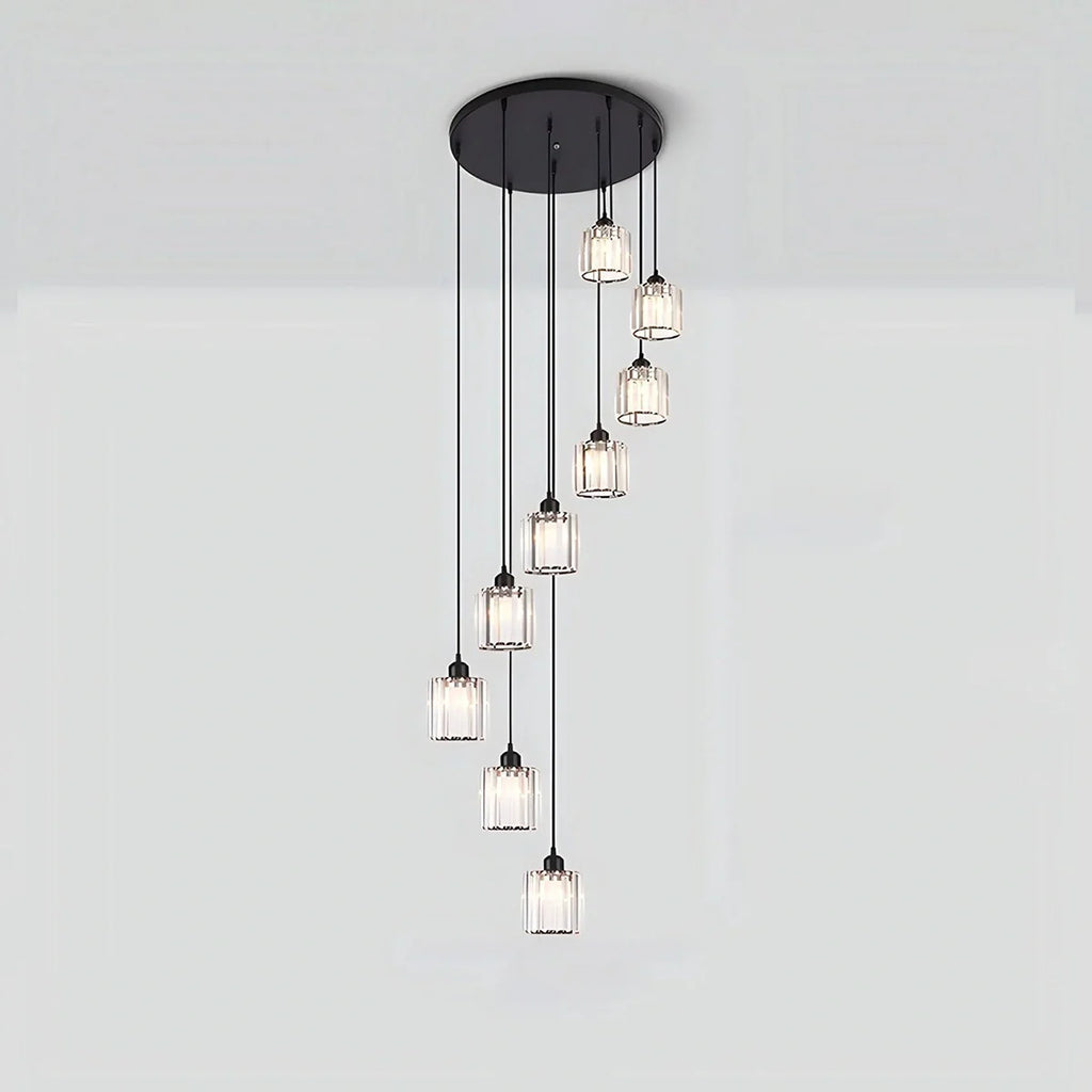 Kristy Modern Minimalist Glass Chandelier