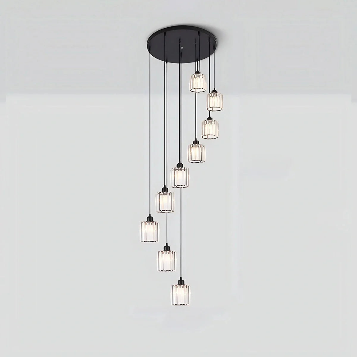 Kristy Modern Minimalist Glass Chandelier