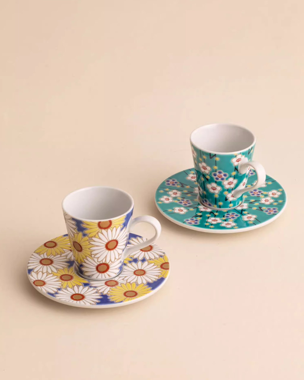Kutani Ware Imperial Floral Coffee Cup