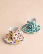 Kutani Ware Imperial Floral Coffee Cup