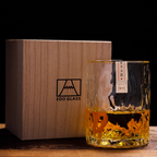 Edo Glass Handcrafted Water Ripple Whisky Glass