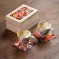 Mino Ware Floral Series Mug Gift Set