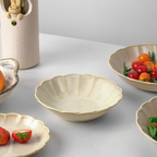 Mino Ware Retro Sweet White Glaze Plate