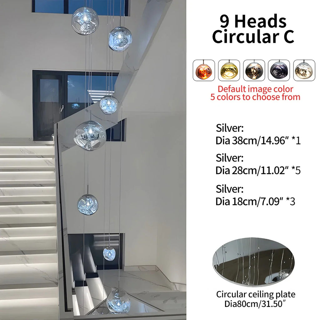 Large Lava Chandelier Customization