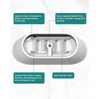 67'' acrylic freestanding bathtub with unique diamond pattern design: spacious oval shape,  Gloss white finish, Chrome overflow and pop-up drain CUPC