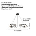 Light Luxury Creative Glass Chandelier