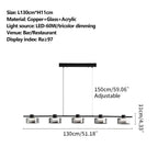 Light Luxury Creative Glass Chandelier