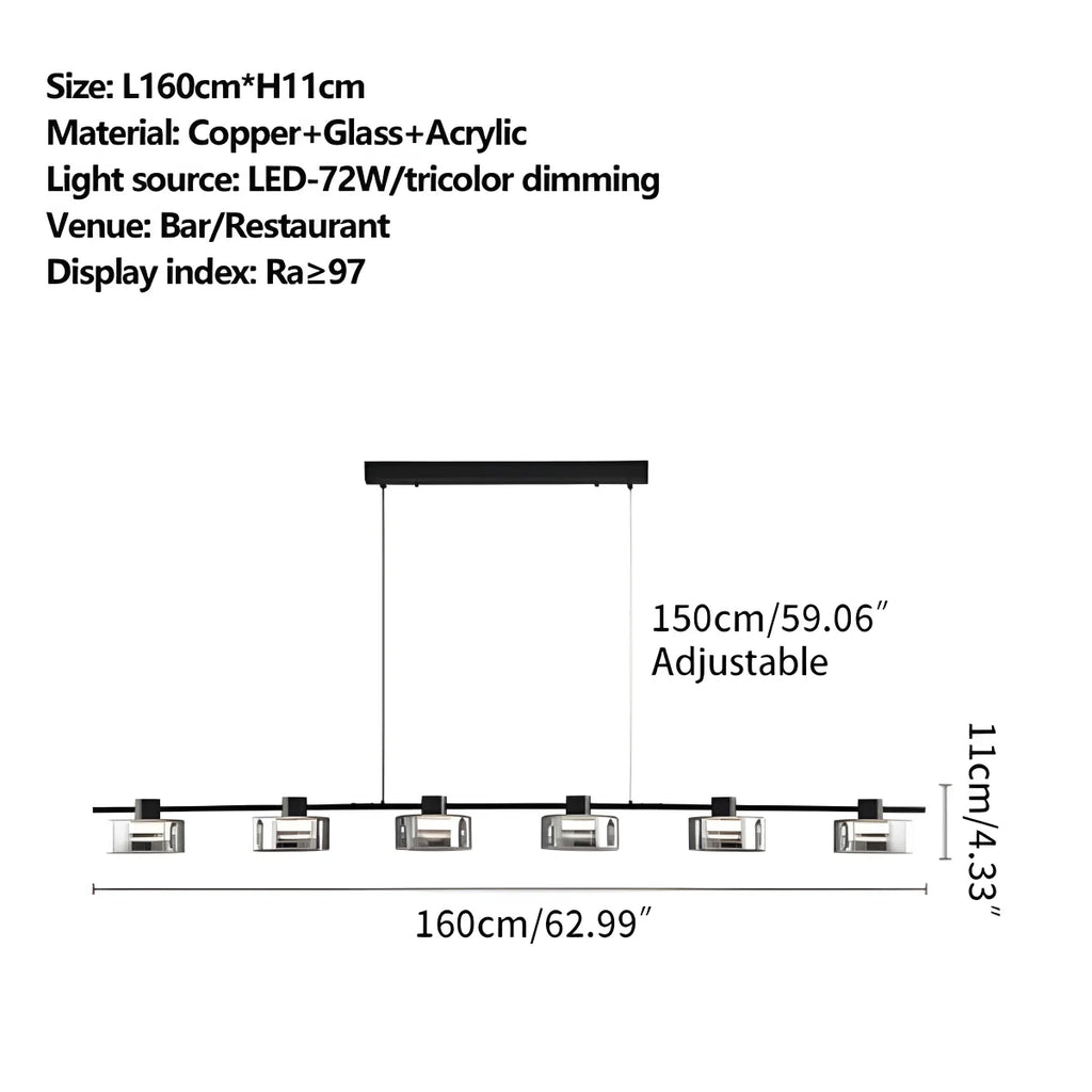 Light Luxury Creative Glass Chandelier