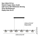 Light Luxury Creative Glass Chandelier