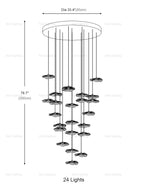 Lotus Leaf Staircase Pendant Light