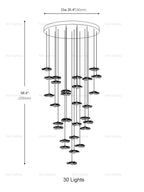 Lotus Leaf Staircase Pendant Light