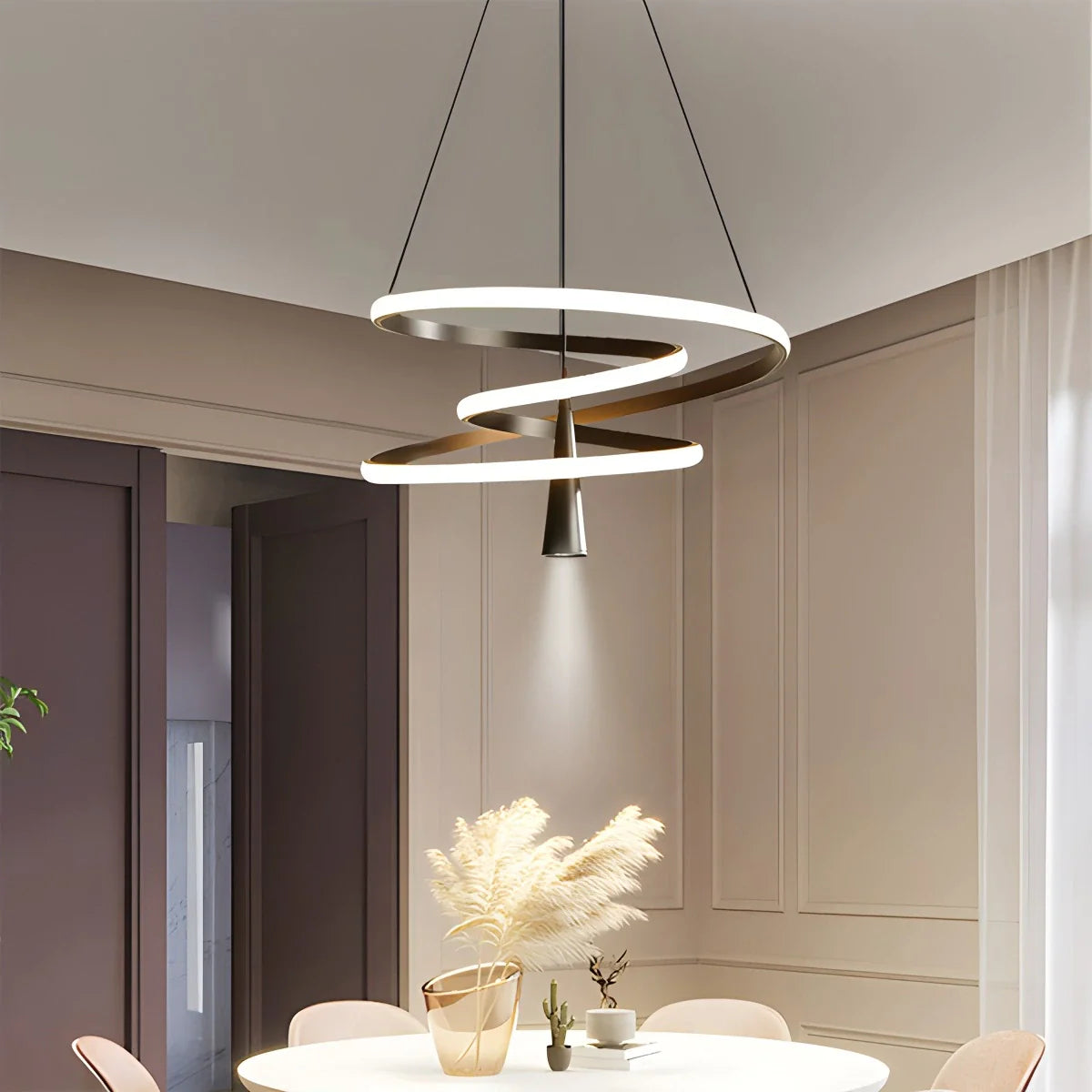 Acrylic Ring Spotlight Chandelier