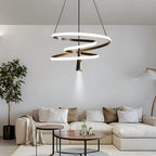 Acrylic Ring Spotlight Chandelier