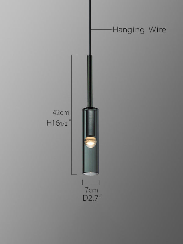 Duplex Smoky Crystal Staircase Pendant Light