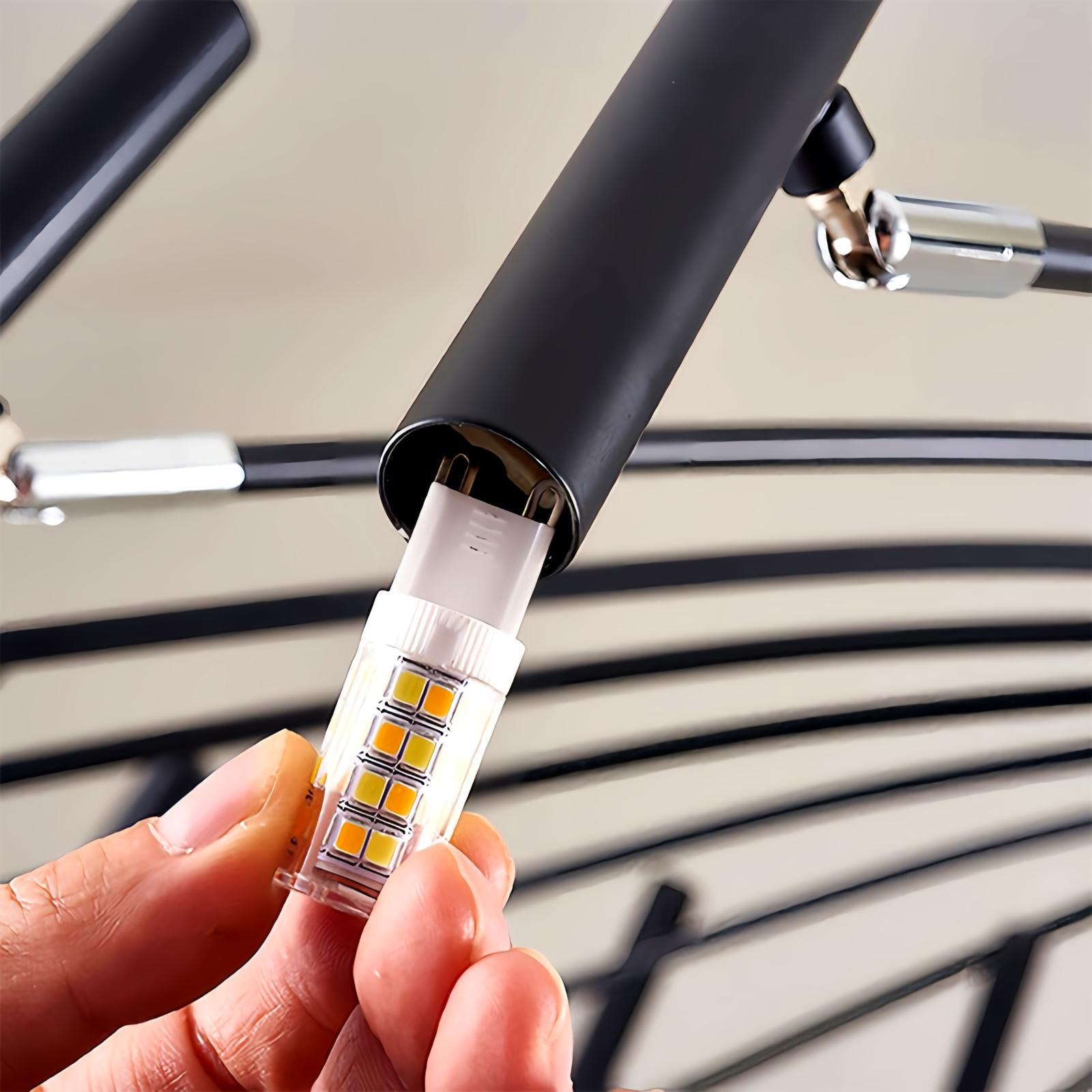 Modern Adjustable Candelabra Chandelier for Living Room