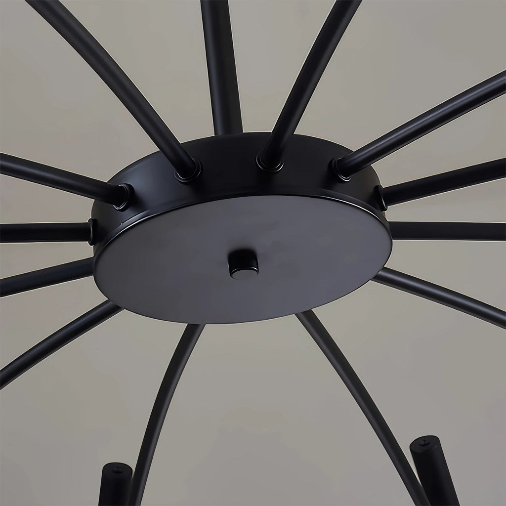 Modern Adjustable Candelabra Chandelier for Living Room