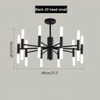 Adjustable Round Tube Chandelier