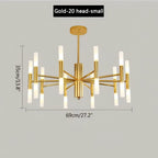 Adjustable Round Tube Chandelier