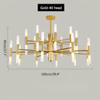 Adjustable Round Tube Chandelier