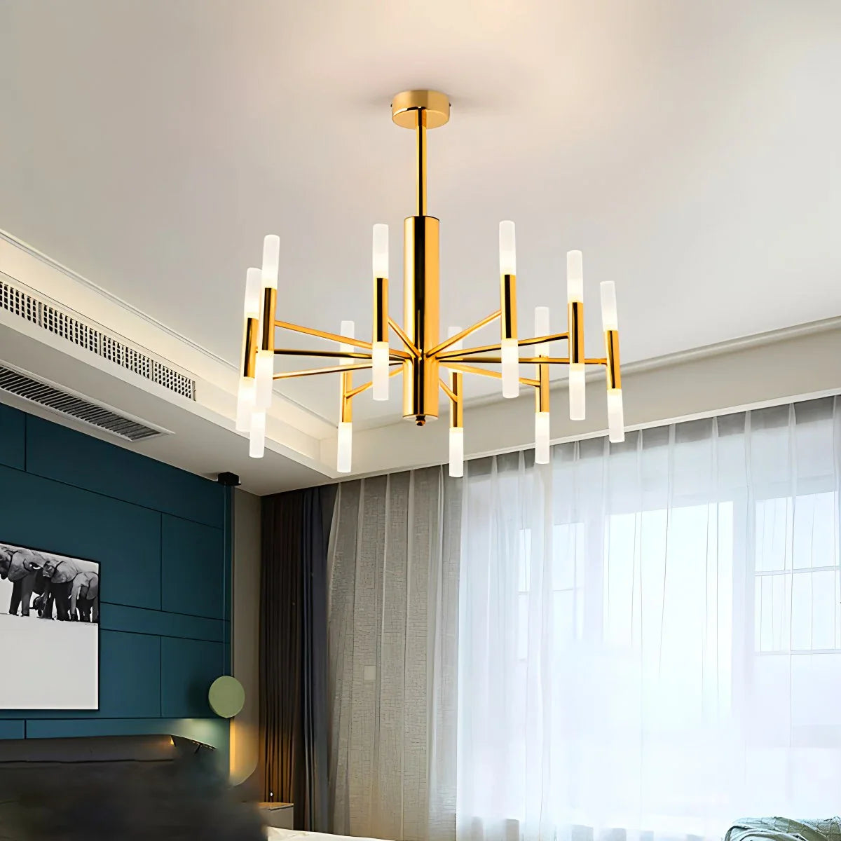 Adjustable Round Tube Chandelier