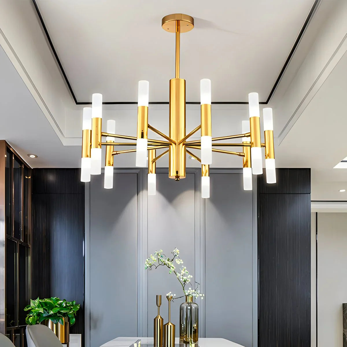 Adjustable Round Tube Chandelier