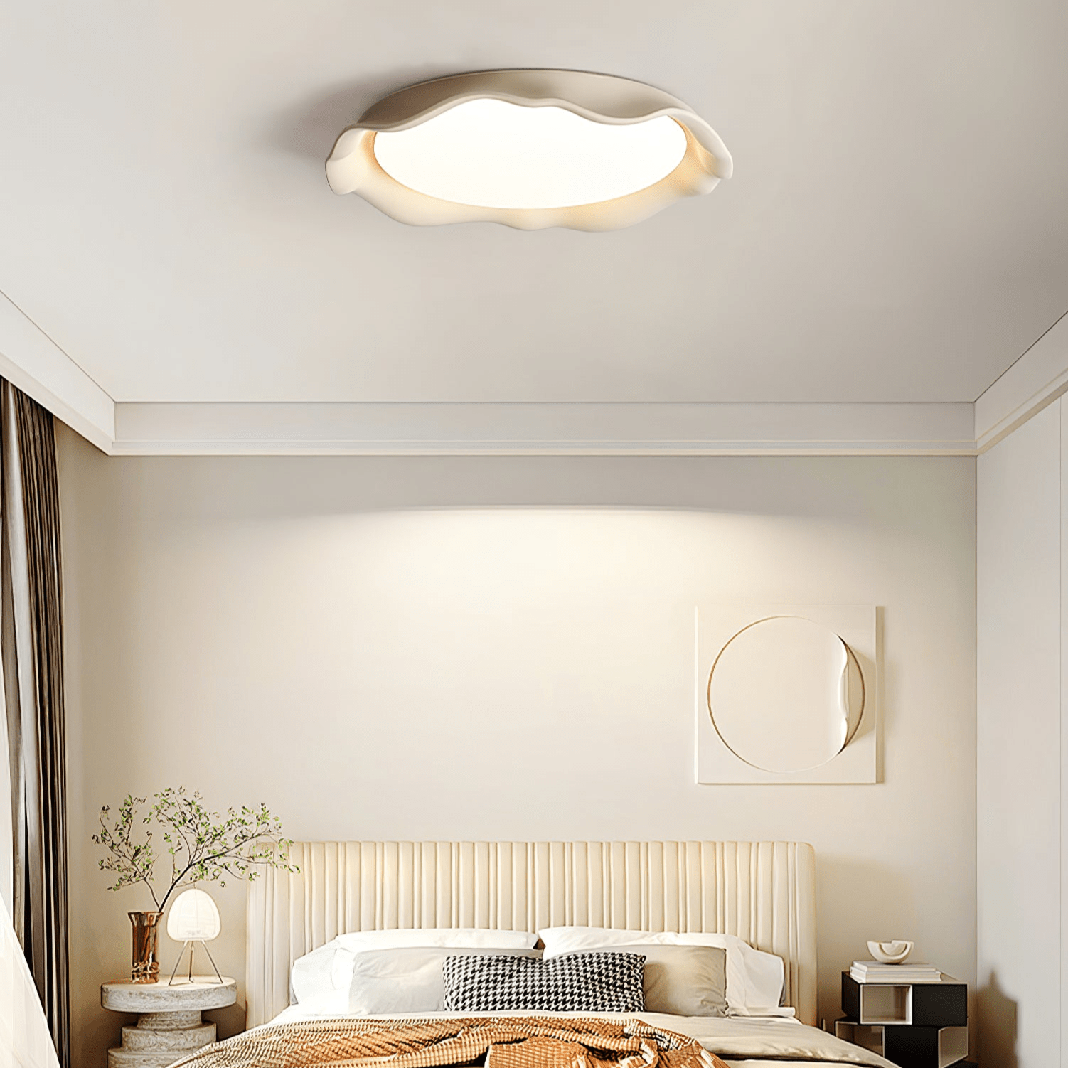 Aera Microcement Ceiling Light